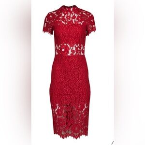 Alexis lace red dress